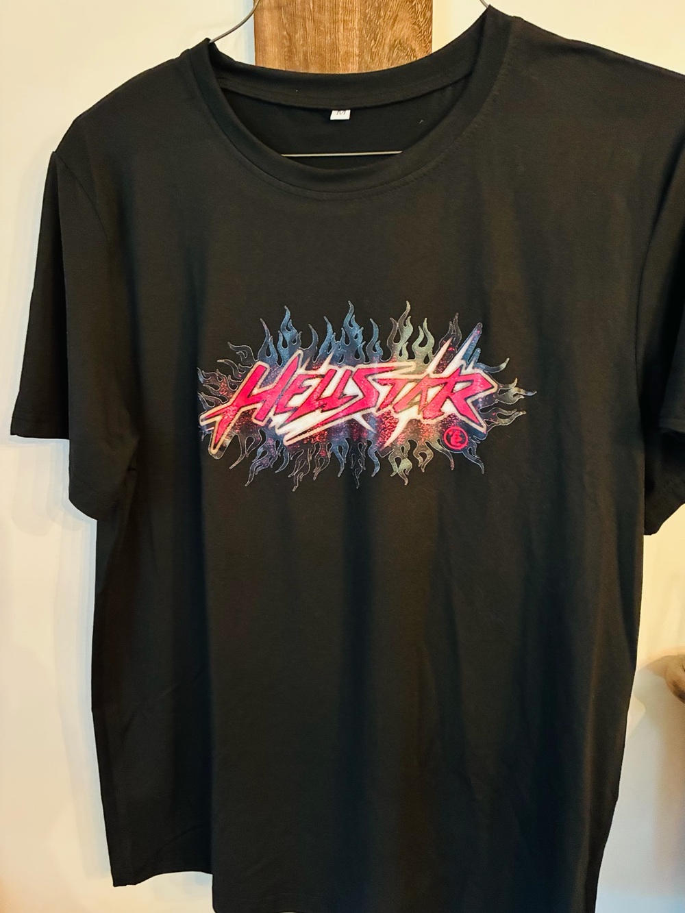 Black Short-Sleeve Logo Tee for Men